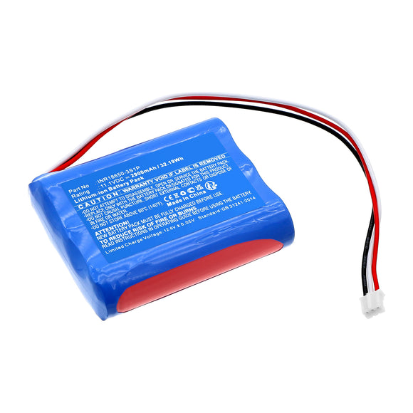 Batteries N Accessories BNA-WB-L20214 Medical Battery - Li-ion, 11.1V, 2900mAh, Ultra High Capacity - Replacement for Medcaptain INR18650-3S1P Battery