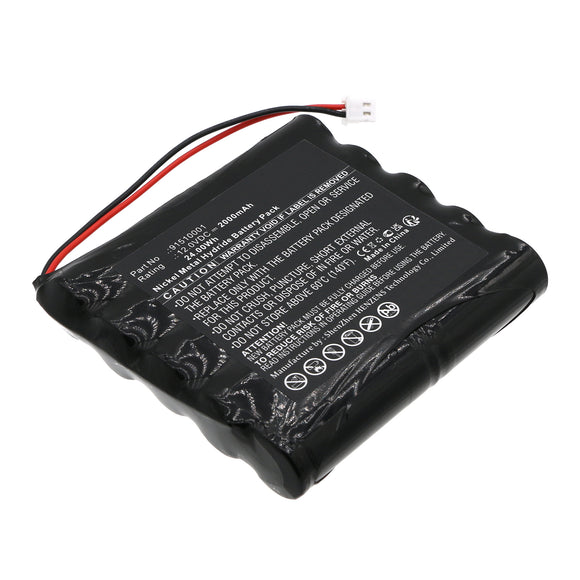 Batteries N Accessories BNA-WB-H19214 Equipment Battery - Ni-MH, 12V, 2000mAh, Ultra High Capacity - Replacement for Bora 91510001 Battery