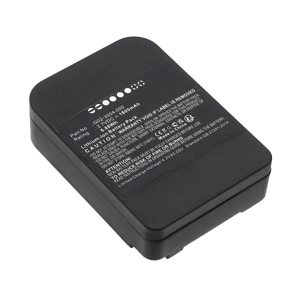 Batteries N Accessories BNA-WB-L19685 Equipment Battery - Li-ion, 3.7V, 1800mAh, Ultra High Capacity - Replacement for MicroRAE G02-3004-000 Battery