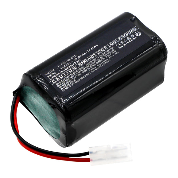 Batteries N Accessories BNA-WB-L19816 Vacuum Cleaner Battery - Li-ion, 14.4V, 2600mAh, Ultra High Capacity - Replacement for Robzone LI-022148-BYD Battery