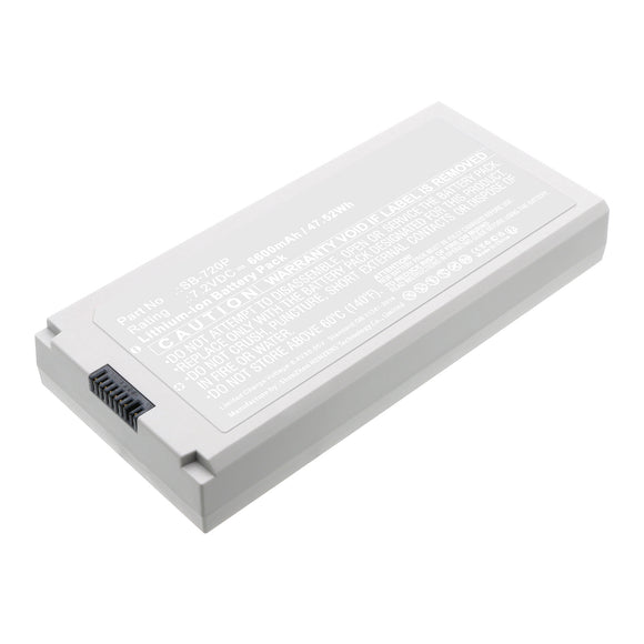 Batteries N Accessories BNA-WB-L19429 Medical Battery - Li-ion, 7.2V, 6600mAh, Ultra High Capacity - Replacement for Nihon Kohden SB-720P Battery