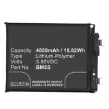 Batteries N Accessories BNA-WB-P19535 Cell Phone Battery - Li-Pol, 3.88V, 4850mAh, Ultra High Capacity - Replacement for Xiaomi BM5S Battery