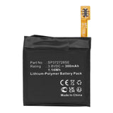 Batteries N Accessories BNA-WB-P20309 Smartwatch Battery - Li-Pol, 3.8V, 300mAh, Ultra High Capacity - Replacement for Ticwatch SP372728SE Battery