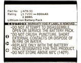 Batteries N Accessories BNA-WB-L10224 Digital Camera Battery - Li-ion, 3.7V, 800mAh, Ultra High Capacity - Replacement for Agfa APB-50 Battery