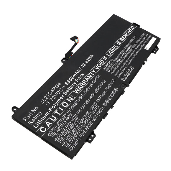 Batteries N Accessories BNA-WB-P19705 Laptop Battery - Li-Pol, 7.72V, 6350mAh, Ultra High Capacity - Replacement for Lenovo L20C4PG4 Battery