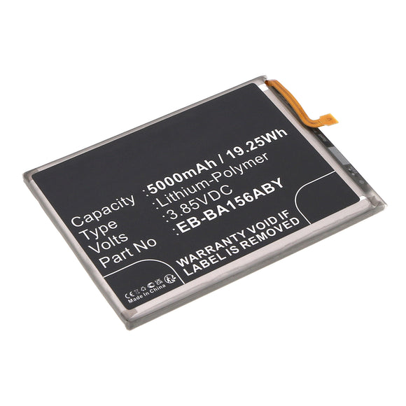 Batteries N Accessories BNA-WB-P19664 Cell Phone Battery - Li-Pol, 3.85V, 5000mAh, Ultra High Capacity - Replacement for Samsung EB-BA156ABY Battery