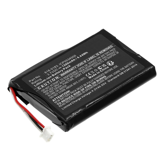 Batteries N Accessories BNA-WB-L6106 Player Battery - Li-Ion, 3.7V, 1200 mAh, Ultra High Capacity Battery - Replacement for Apple 616-0183 Battery