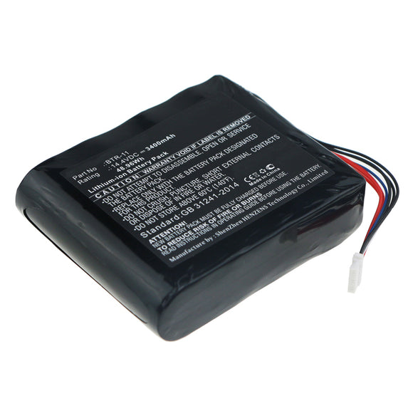 Batteries N Accessories BNA-WB-L11357 Equipment Battery - Li-ion, 14.4V, 3400mAh, Ultra High Capacity - Replacement for Fujikura BTR-11 Battery