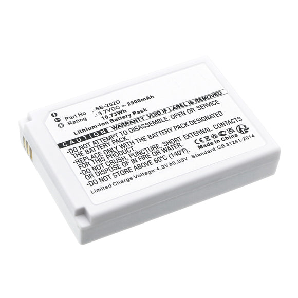 Batteries N Accessories BNA-WB-L20221 Medical Battery - Li-ion, 3.7V, 2900mAh, Ultra High Capacity - Replacement for Nihon Kohden SB-202D Battery