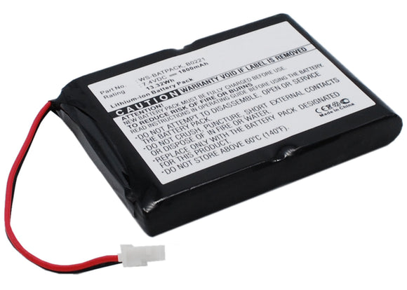 Batteries N Accessories BNA-WB-L7113 Amplifier Battery - Li-Ion, 7.4V, 1800 mAh, Ultra High Capacity Battery - Replacement for William B0221 Battery