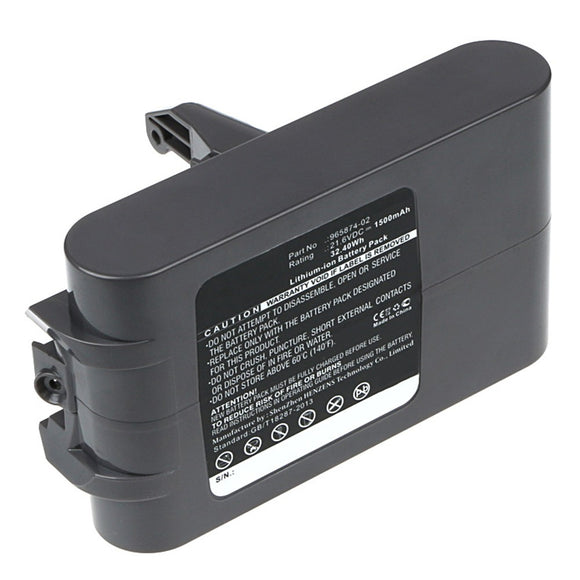 Batteries N Accessories BNA-WB-L6718 Vacuum Cleaners Battery - Li-Ion, 21.6V, 1500 mAh, Ultra High Capacity Battery - Replacement for Dyson 205794-01/04 Battery