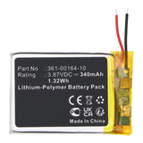 Batteries N Accessories BNA-WB-P20299 Smartwatch Battery - Li-Pol, 3.87V, 340mAh, Ultra High Capacity - Replacement for Garmin 361-00136-10 Battery