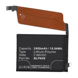 Batteries N Accessories BNA-WB-P19520 Cell Phone Battery - Li-Pol, 7.89V, 2400mAh, Ultra High Capacity - Replacement for Oneplus BLPA09 Battery