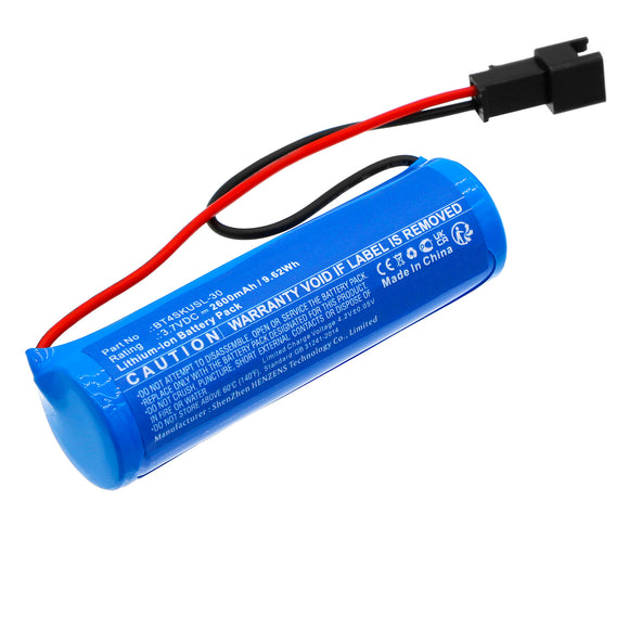 Batteries N Accessories BNA-WB-L19452 Solar Battery - Li-ion, 3.7V, 2600mAh, Ultra High Capacity - Replacement for Bizlander BT4SKUSL-30 Battery