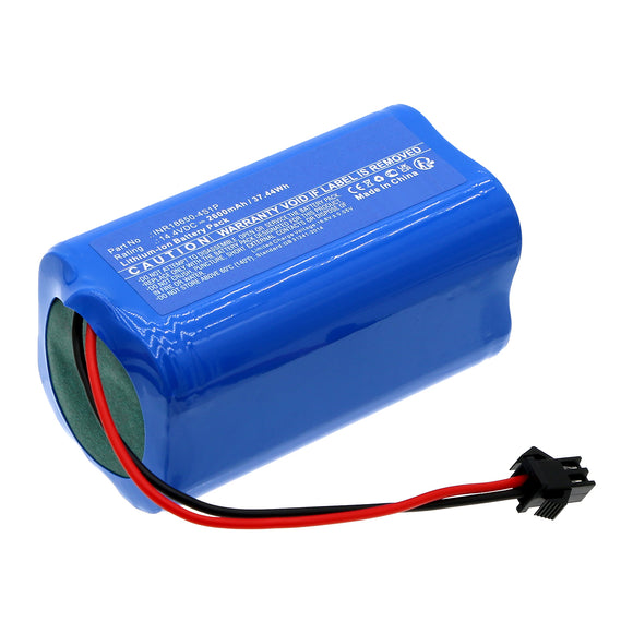 Batteries N Accessories BNA-WB-L19812 Vacuum Cleaner Battery - Li-ion, 14.4V, 2600mAh, Ultra High Capacity - Replacement for Klins INR18650-4S1P Battery