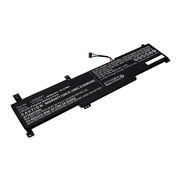 Batteries N Accessories BNA-WB-P19700 Laptop Battery - Li-Pol, 11.4V, 3950mAh, Ultra High Capacity - Replacement for Lenovo L20C3PF0 Battery