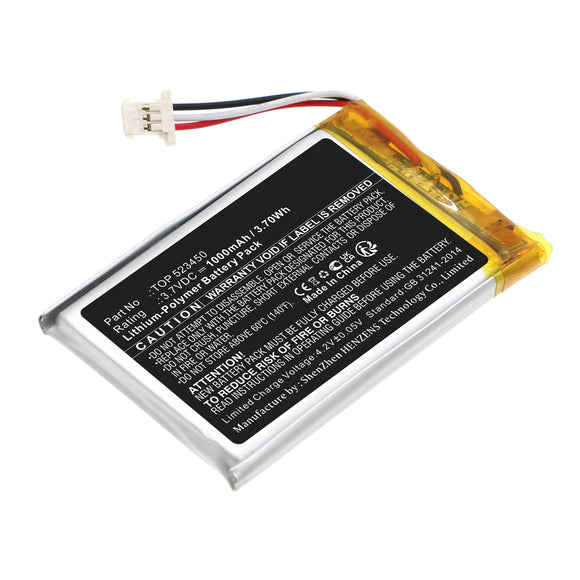 Batteries N Accessories BNA-WB-P19224 GPS Battery - Li-Pol, 3.7V, 1000mAh, Ultra High Capacity - Replacement for Rand McNally TOP 523450 Battery