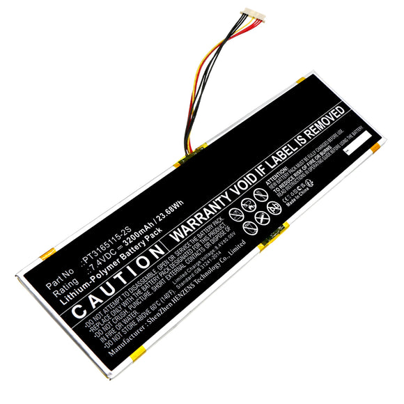 Batteries N Accessories BNA-WB-P19696 Laptop Battery - Li-Pol, 7.4V, 3200mAh, Ultra High Capacity - Replacement for Avita PT3165115-2S Battery