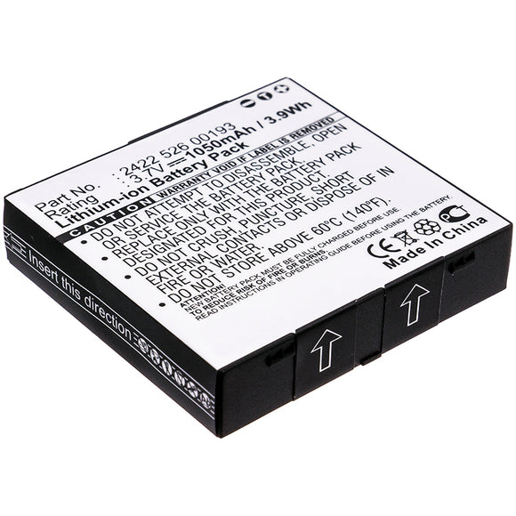 Batteries N Accessories BNA-WB-L7349 Remote Control Battery - Li-Ion, 3.7V, 1050 mAh, Ultra High Capacity Battery - Replacement for Philips 242252600193 Battery