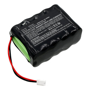 Batteries N Accessories BNA-WB-H19787 Time Clock Battery - Ni-MH, 12V, 2000mAh, Ultra High Capacity - Replacement for Amano HK5444 Battery