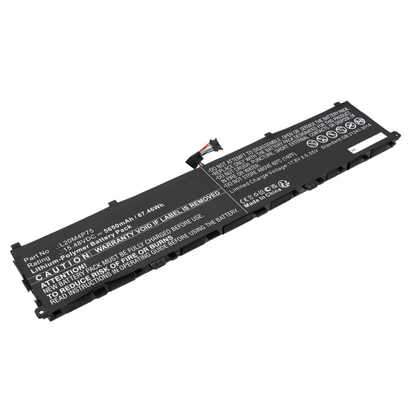 Batteries N Accessories BNA-WB-P19698 Laptop Battery - Li-Pol, 15.48V, 5650mAh, Ultra High Capacity - Replacement for Lenovo L20D4P75 Battery