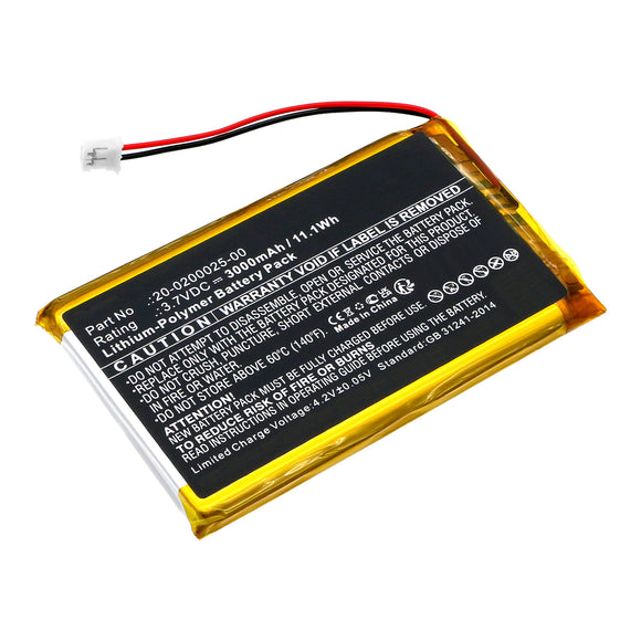 Batteries N Accessories BNA-WB-P20198 Medical Battery - Li-Pol, 3.7V, 3000mAh, Ultra High Capacity - Replacement for Bistos 20-0200025-00 Battery