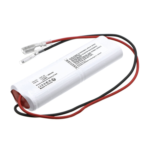 Batteries N Accessories BNA-WB-C19377 Emergency Lighting Battery - Ni-CD, 4.8V, 800mAh, Ultra High Capacity - Replacement for GAZ AAP-4S Battery