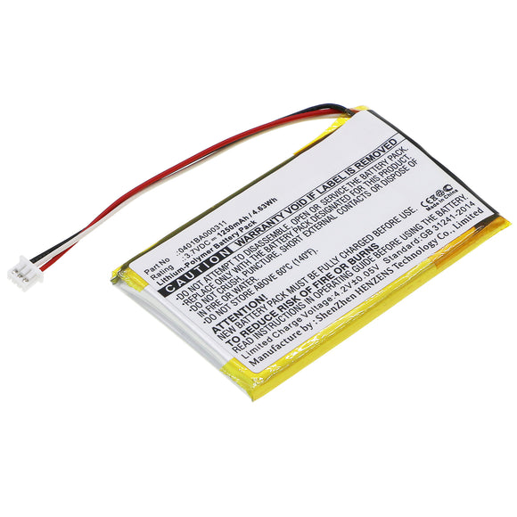 Batteries N Accessories BNA-WB-P7143 Remote Control Battery - Li-Pol, 3.7V, 1250 mAh, Ultra High Capacity Battery - Replacement for ELCA 0401BA000311 Battery