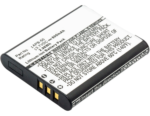 Batteries N Accessories BNA-WB-L10224 Digital Camera Battery - Li-ion, 3.7V, 800mAh, Ultra High Capacity - Replacement for Agfa APB-50 Battery