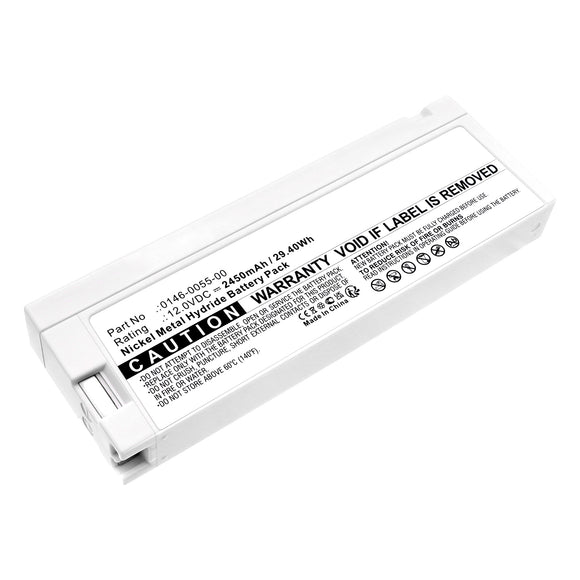 Batteries N Accessories BNA-WB-H19946 Medical Battery - Ni-MH, 12V, 2450mAh, Ultra High Capacity - Replacement for Spacelabs 0146-0055-00 Battery