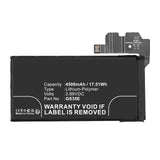 Batteries N Accessories BNA-WB-P19184 Cell Phone Battery - Li-Pol, 3.89V, 4500mAh, Ultra High Capacity - Replacement for Google G949-00574-01 Battery