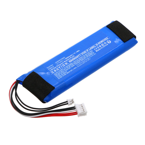 Batteries N Accessories BNA-WB-P20315 Speaker Battery - Li-Pol, 3.7V, 3000mAh, Ultra High Capacity - Replacement for JBL GSP872693 Battery