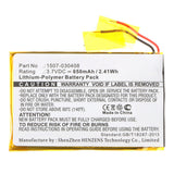 Batteries N Accessories BNA-WB-P15411 TV Box Battery - Li-Pol, 3.7VV, 650mAh, Ultra High Capacity - Replacement for Rii 1507-030408 Battery