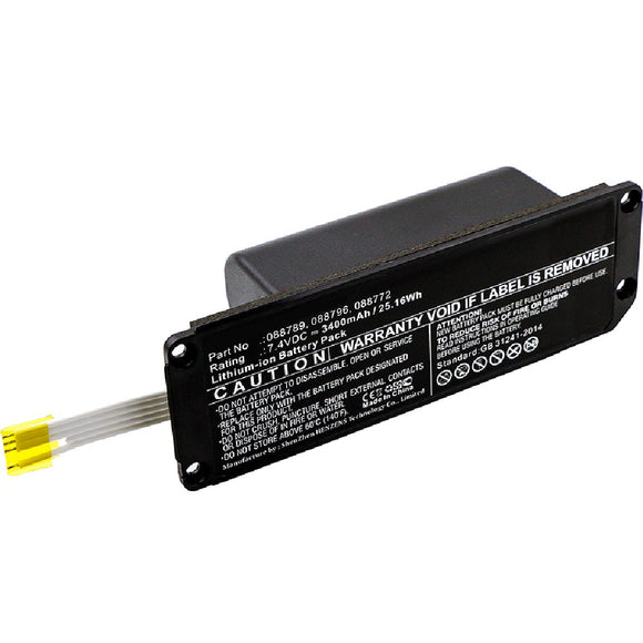 Batteries N Accessories BNA-WB-L8099 Speaker Battery - Li-ion, 7.4V, 3400mAh, Ultra High Capacity Battery - Replacement for Bose 088772, 088789, 088796 Battery