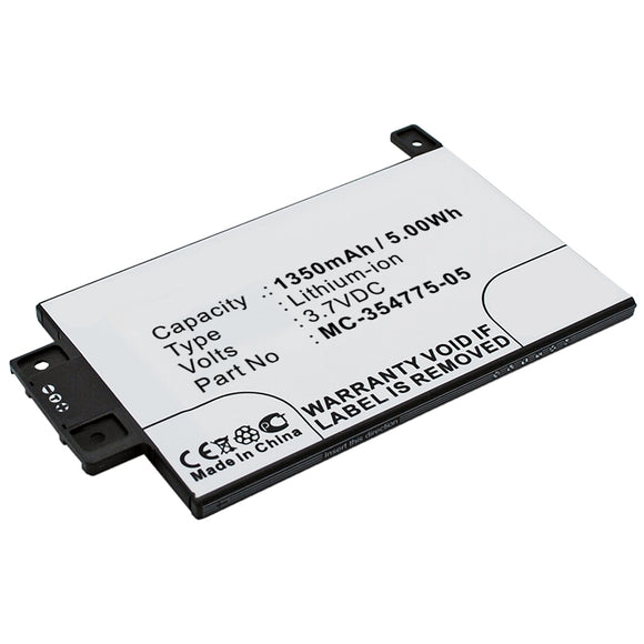 Batteries N Accessories BNA-WB-L7189 Tablet Battery - Li-Ion, 3.7V, 1350mAh, Ultra Hi-Capacity Battery - Replacement for Amazon 58-000049 Battery