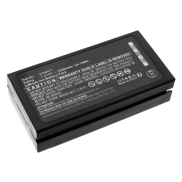 Batteries N Accessories BNA-WB-L20209 Medical Battery - Li-ion, 7.4V, 3350mAh, Ultra High Capacity - Replacement for GE 5498471 Battery