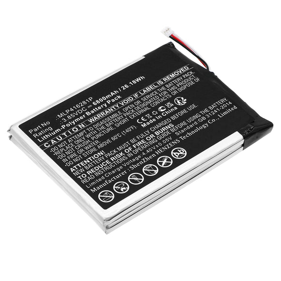 Batteries N Accessories BNA-WB-P19397 Home Security Camera Battery - Li-Pol, 3.85V, 6800mAh, Ultra High Capacity - Replacement for EZVIZ MLP416281P Battery