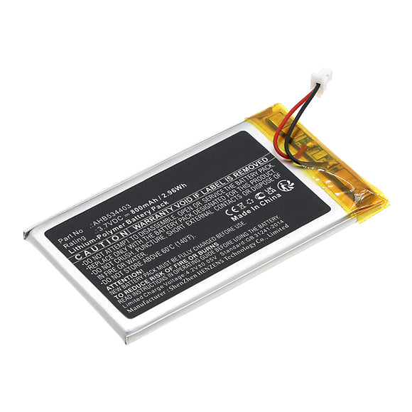 Batteries N Accessories BNA-WB-P19467 Transmitters & Receiver Battery - Li-Pol, 3.7V, 800mAh, Ultra High Capacity - Replacement for Sennheiser AHB534403 Battery
