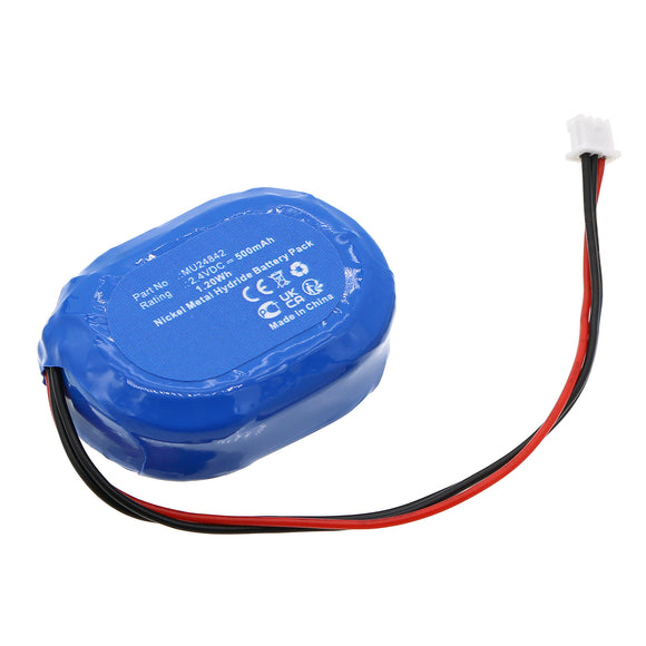 Batteries N Accessories BNA-WB-H19751 Medical Battery - Ni-MH, 2.4V, 500mAh, Ultra High Capacity - Replacement for Drager MU24842 Battery