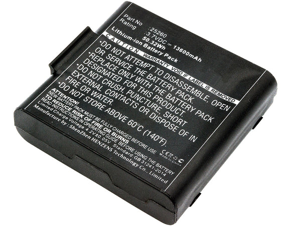 Batteries N Accessories BNA-WB-L7219 Equipment Battery - Li-Ion, 3.7V, 13600 mAh, Ultra High Capacity Battery - Replacement for Juniper 25260 Battery