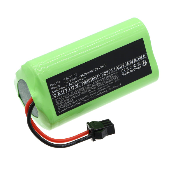 Batteries N Accessories BNA-WB-L19325 Vacuum Cleaner Battery - Li-ion, 10.8V, 2600mAh, Ultra High Capacity - Replacement for Vactidy LS001-02 Battery