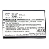 Batteries N Accessories BNA-WB-L13744 Smart Home Battery - Li-ion, 3.7V, 1400mAh, Ultra High Capacity - Replacement for Renkforce 1373174 Battery