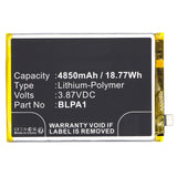 Batteries N Accessories BNA-WB-P19523 Cell Phone Battery - Li-Pol, 3.87V, 4850mAh, Ultra High Capacity - Replacement for OPPO BLPA1 Battery