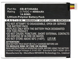 Batteries N Accessories BNA-WB-P5227 Tablets Battery - Li-Pol, 3.7, 4000mAh, Ultra High Capacity Battery - Replacement for Samsung EB-BT355ABE Battery