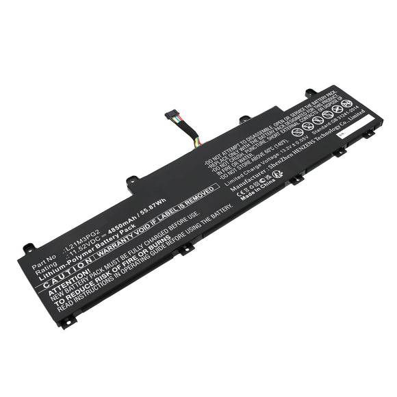 Batteries N Accessories BNA-WB-P19711 Laptop Battery - Li-Pol, 11.52V, 4850mAh, Ultra High Capacity - Replacement for Lenovo L21C3PG2 Battery