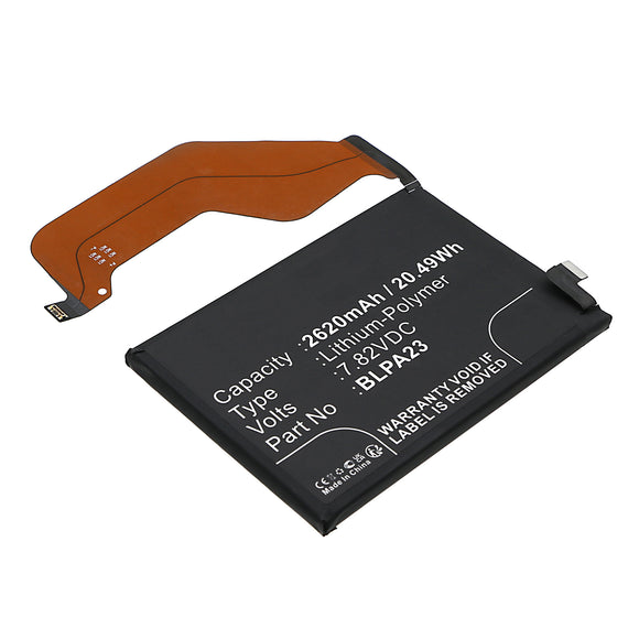 Batteries N Accessories BNA-WB-P19524 Cell Phone Battery - Li-Pol, 7.82V, 2620mAh, Ultra High Capacity - Replacement for OPPO BLPA23 Battery