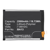 Batteries N Accessories BNA-WB-P19532 Cell Phone Battery - Li-Pol, 7.89V, 2500mAh, Ultra High Capacity - Replacement for VIVO BA13 Battery