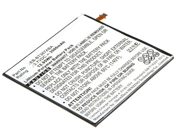 Batteries N Accessories BNA-WB-P5203 Tablets Battery - Li-Pol, 3.7V, 3500 mAh, Ultra High Capacity Battery - Replacement for Samsung EB-BT367ABA Battery