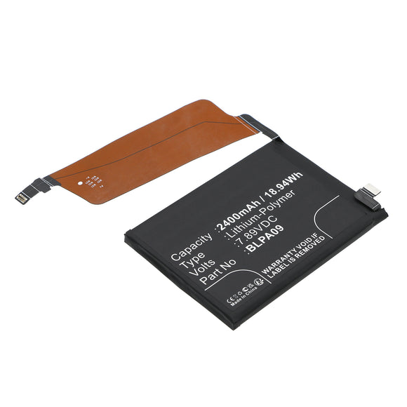 Batteries N Accessories BNA-WB-P19520 Cell Phone Battery - Li-Pol, 7.89V, 2400mAh, Ultra High Capacity - Replacement for Oneplus BLPA09 Battery