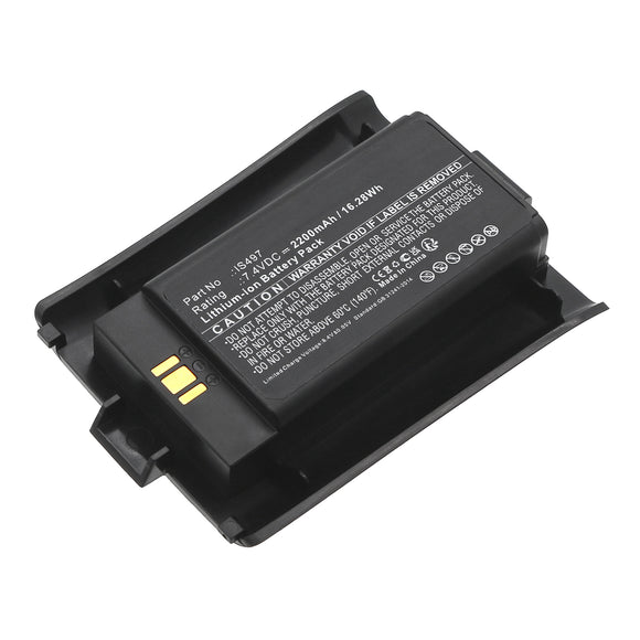 Batteries N Accessories BNA-WB-L19869 Credit Card Reader Battery - Li-ion, 7.4V, 2200mAh, Ultra High Capacity - Replacement for Pax IS497 Battery